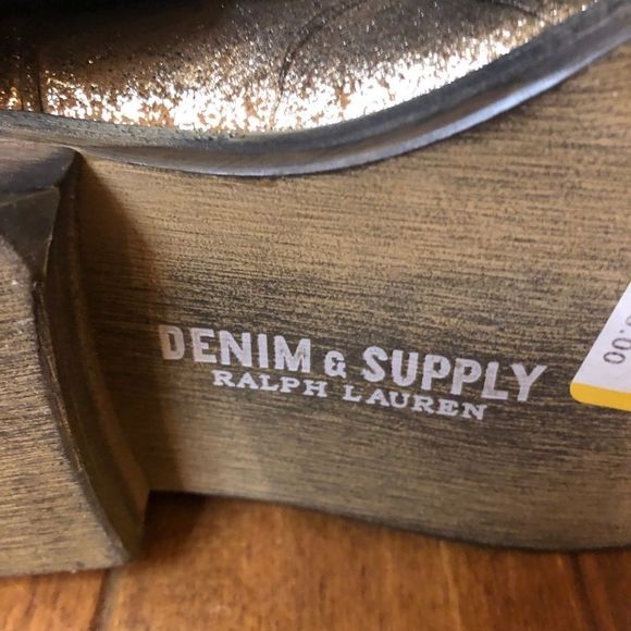 Denim & Supply Gold Crackle Boots size 7 - Picture 6 of 12